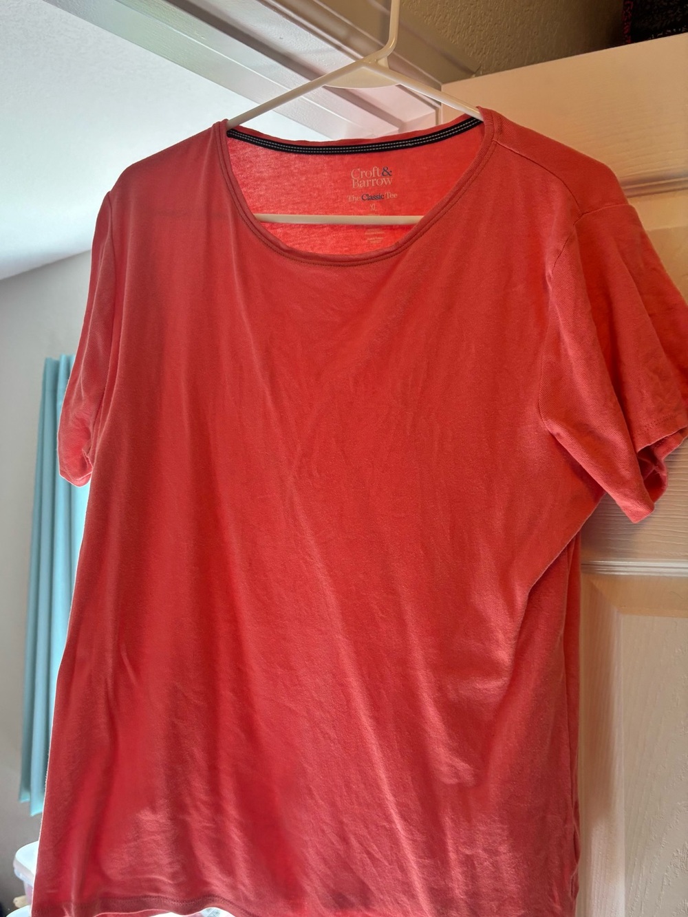 Croft & Barrow Coral Crewneck T-Shirt - size XL